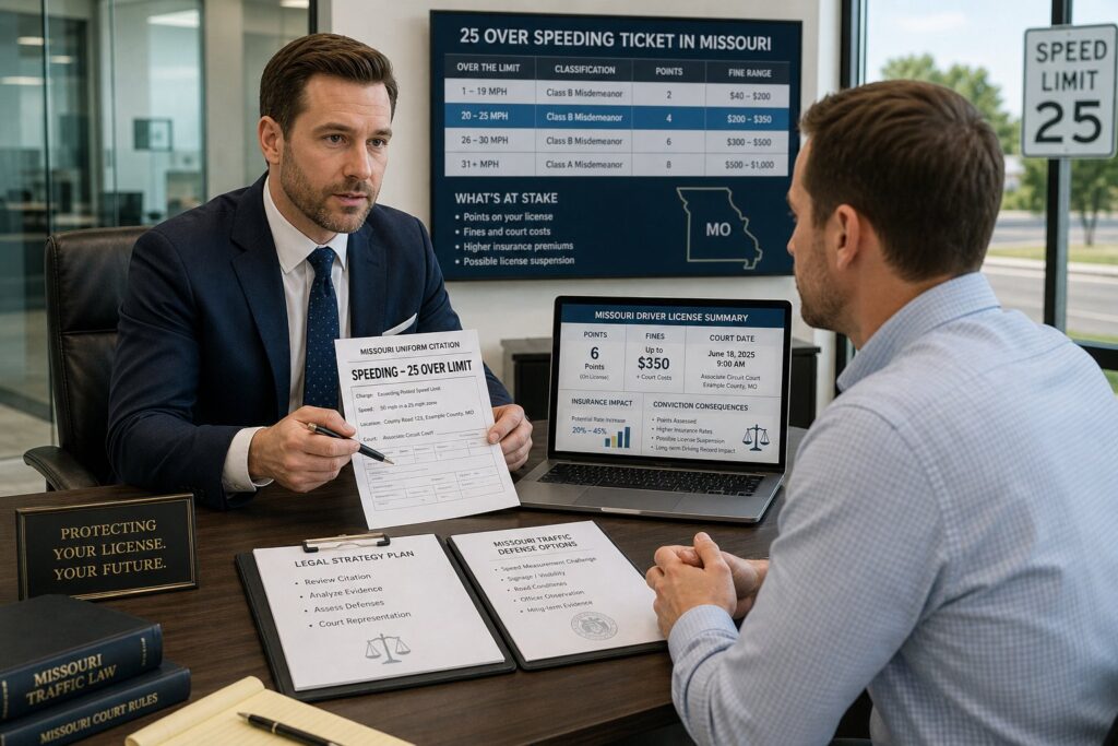 Blog Articles 3 25+ Over Speeding Ticket in Missouri: What to Know