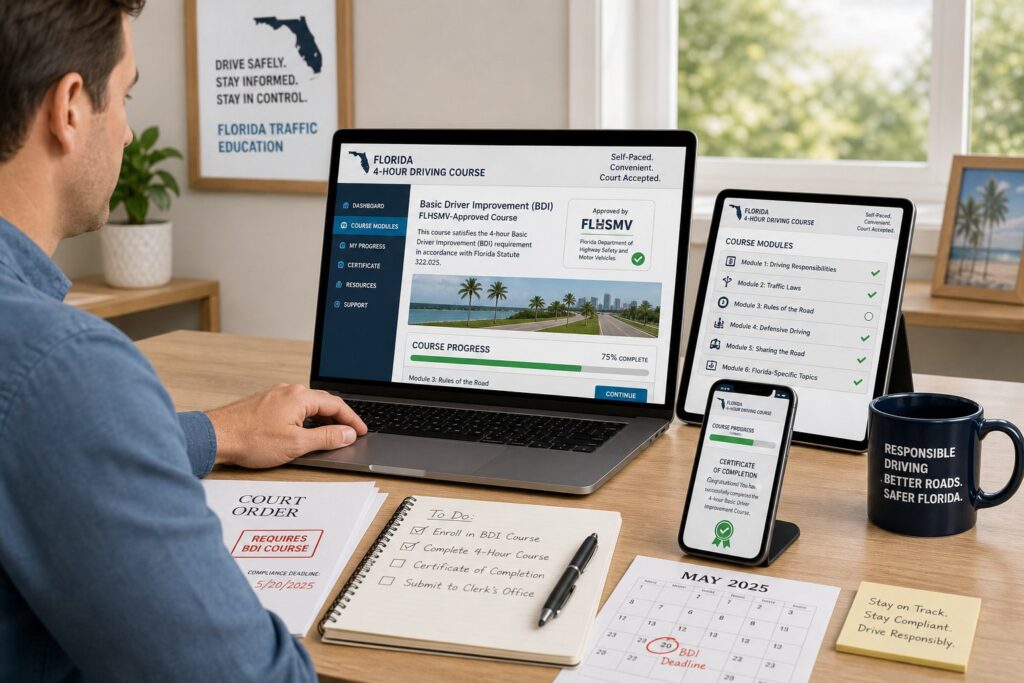 Blog Articles 4 How the 4-Hour Florida BDI Course Works Online