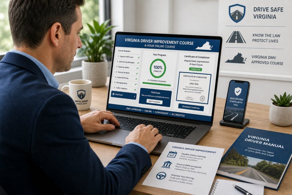 Blog Articles 4 How the 8-Hour Virginia Driver Improvement Course Works Online