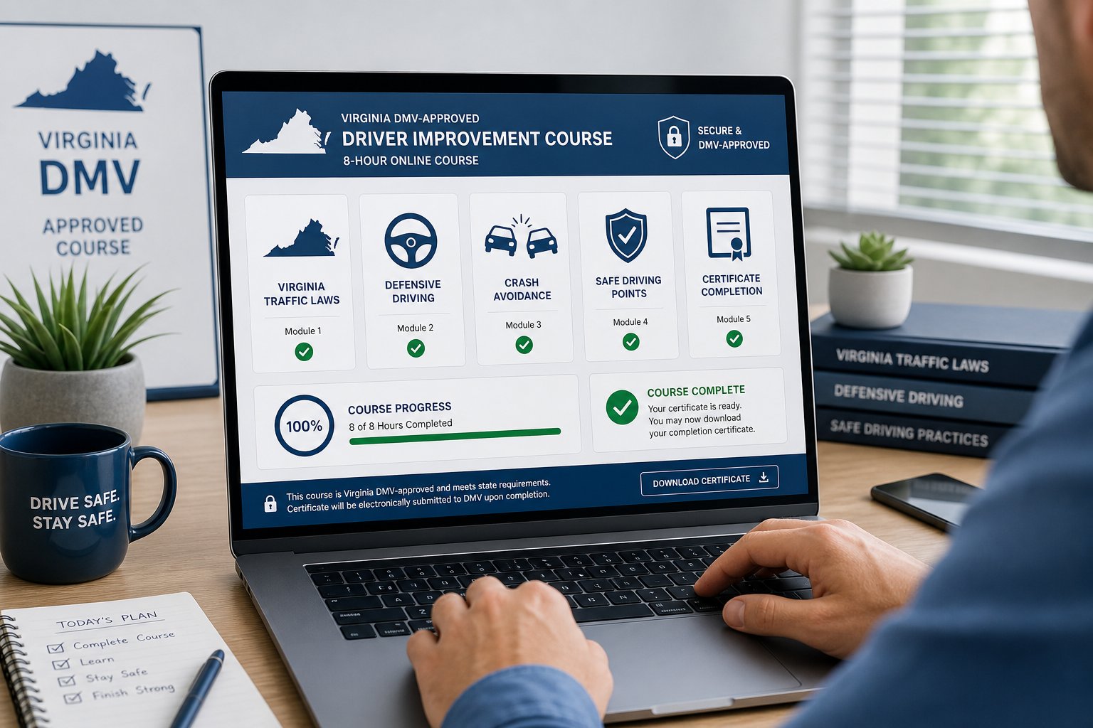 How the 8-Hour Virginia Driver Improvement Course Works Online 1 How the 8-Hour Virginia Driver Improvement Course Works Online