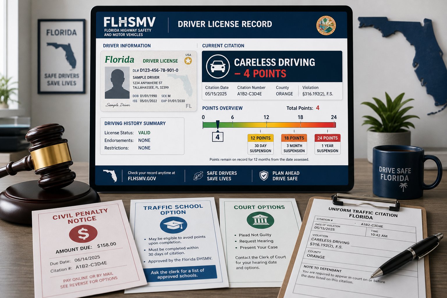 Careless Driving in Florida: How Many Points and What Happens? 1 Careless Driving in Florida: How Many Points and What Happens?