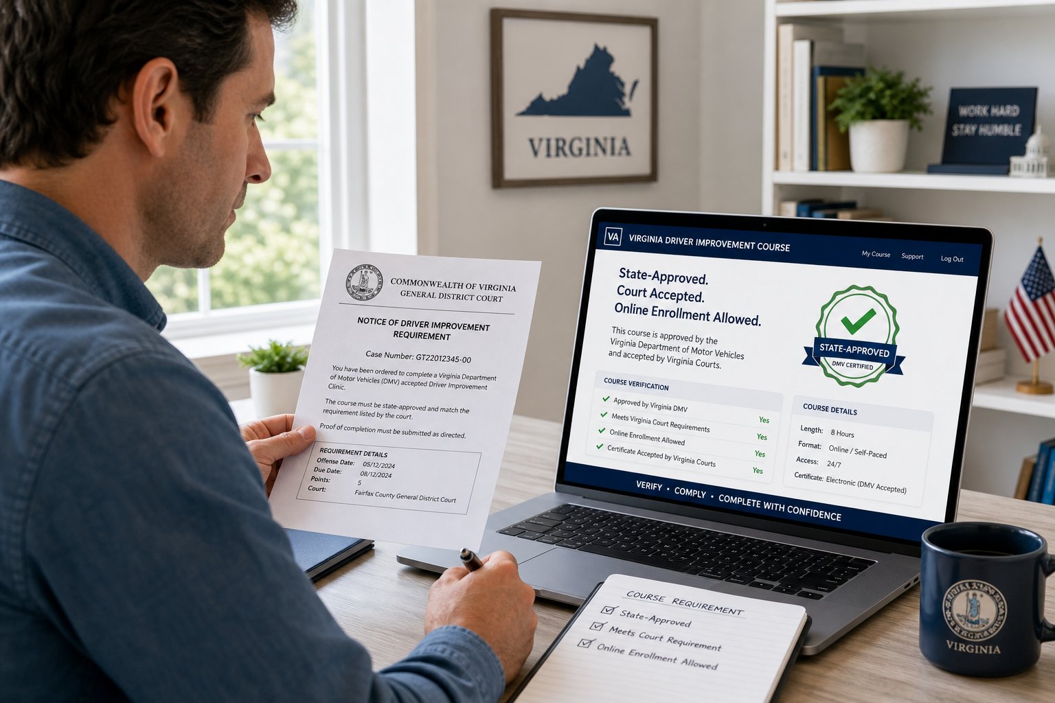 Can I Take the Virginia Driver Improvement Course Online If It's Court-Ordered? 1 Can I Take the Virginia Driver Improvement Course Online If It's Court-Ordered?