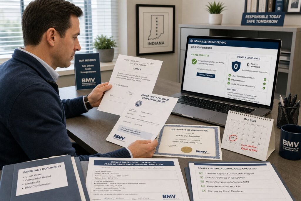 Blog Articles 4 Court-Ordered Driver Safety Program in Indiana: What to Do