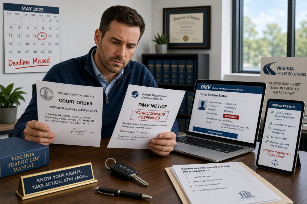 Blog Articles 6 What Happens If You Don't Complete a Court-Ordered DIC in Virginia?