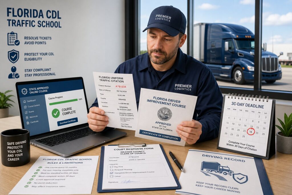 Blog Articles 10 Florida CDL Holders and Traffic School: Why the Election Process Doesn't Apply
