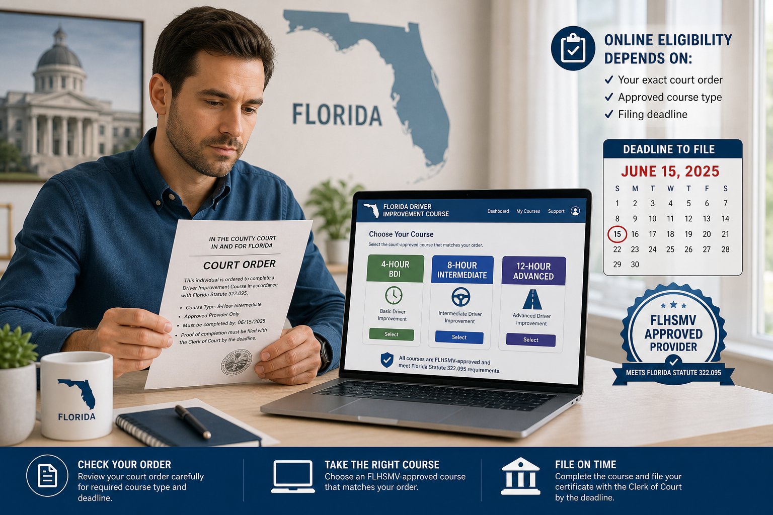 Can I Take the Florida BDI Course Online If My Court Order Requires It? 1 Can I Take the Florida BDI Course Online If My Court Order Requires It?