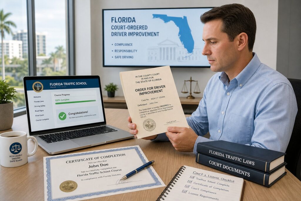 Blog Articles 8 Florida Court-Ordered Driver Improvement: What It Is and What to Do
