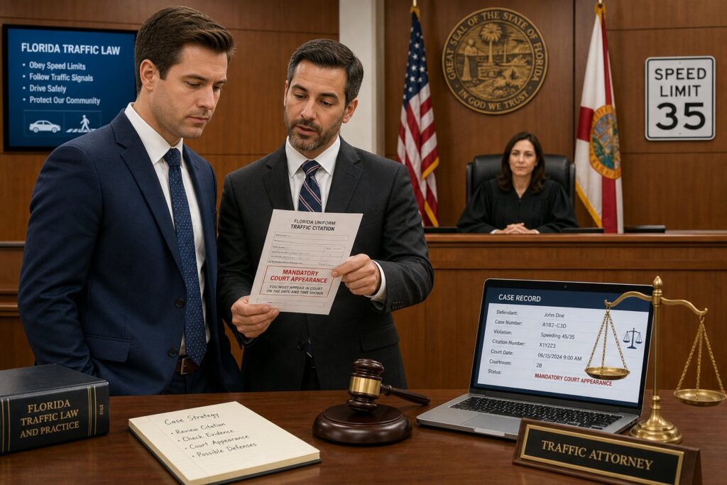 Blog Articles 4 Florida Mandatory Court Appearance Tickets: When You Can't Elect Traffic School