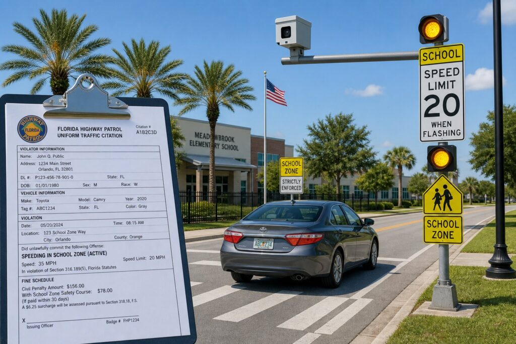 Blog Articles 2 Florida School Zone and Work Zone Speeding Tickets: Higher Fines and BDI Options