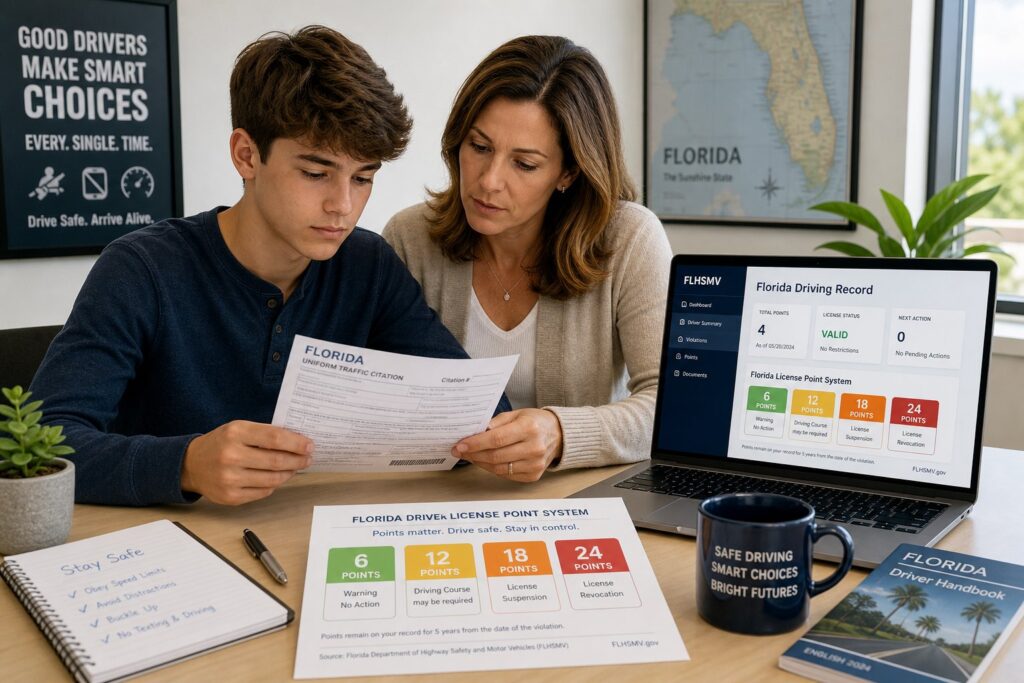 Blog Articles 9 Florida Teen and Young Driver Point Rules: Lower Thresholds