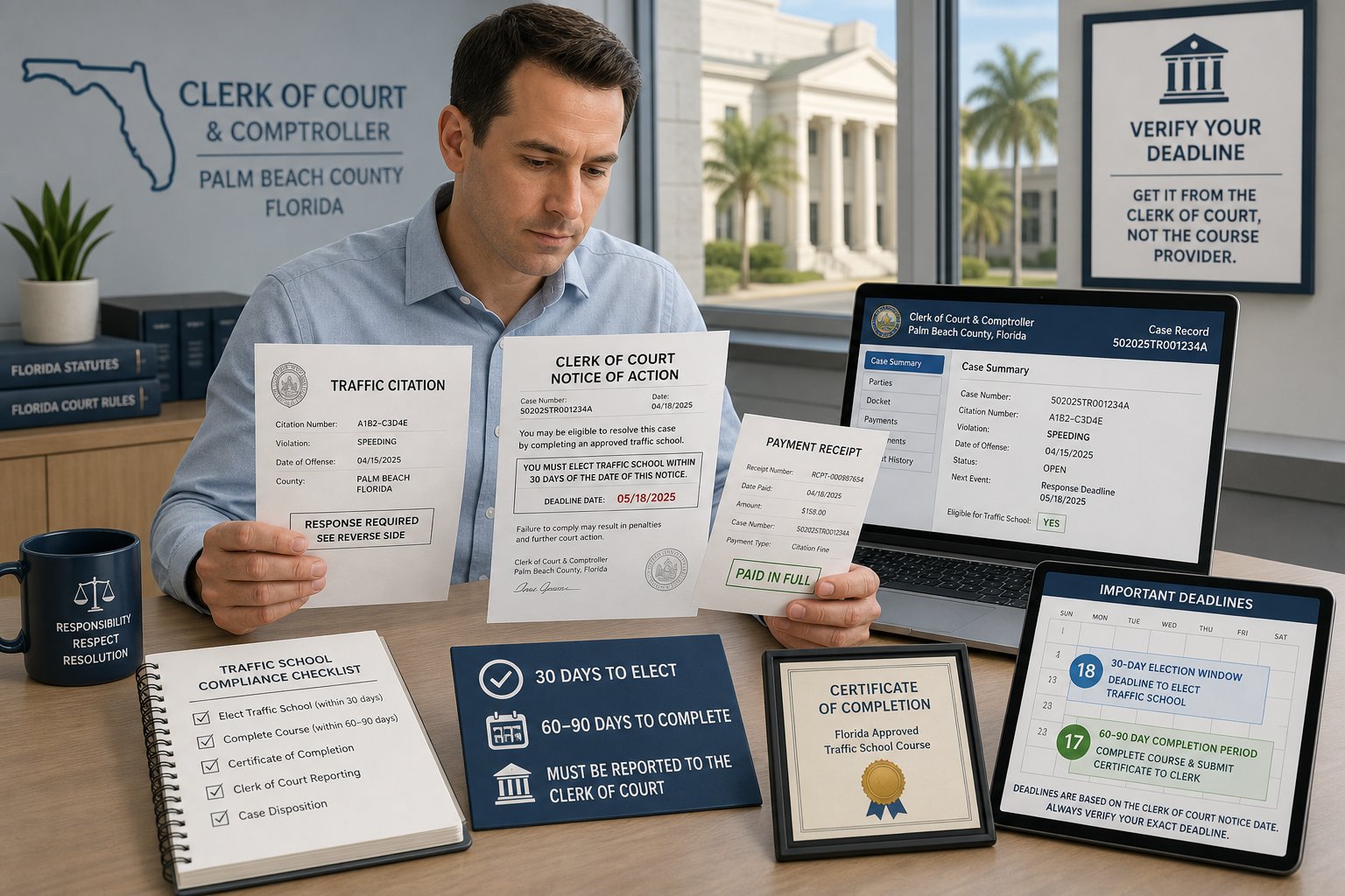 After Electing Traffic School in Florida: Completion Deadlines and What Happens If You Miss Them 1 After Electing Traffic School in Florida: Completion Deadlines and What Happens If You Miss Them