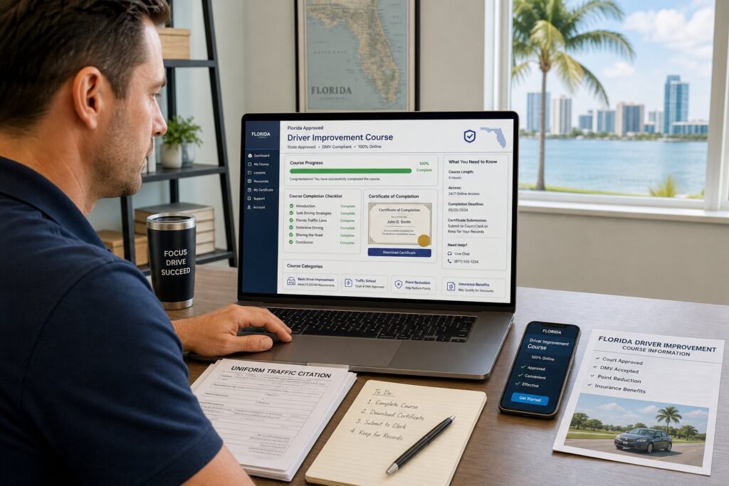 Blog Articles 5 Florida Traffic School Near Me: Online vs. In-Person BDI Options