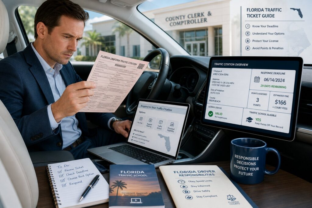 Blog Articles 1 Florida Traffic Ticket: Costs, Points, and Traffic School Options
