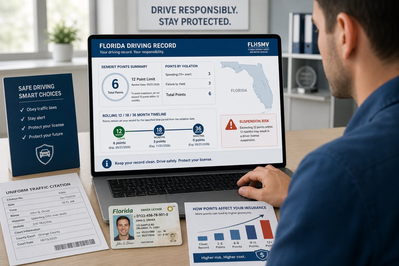 How Long Do Points Stay on Your License in Florida? 1 How Long Do Points Stay on Your License in Florida?