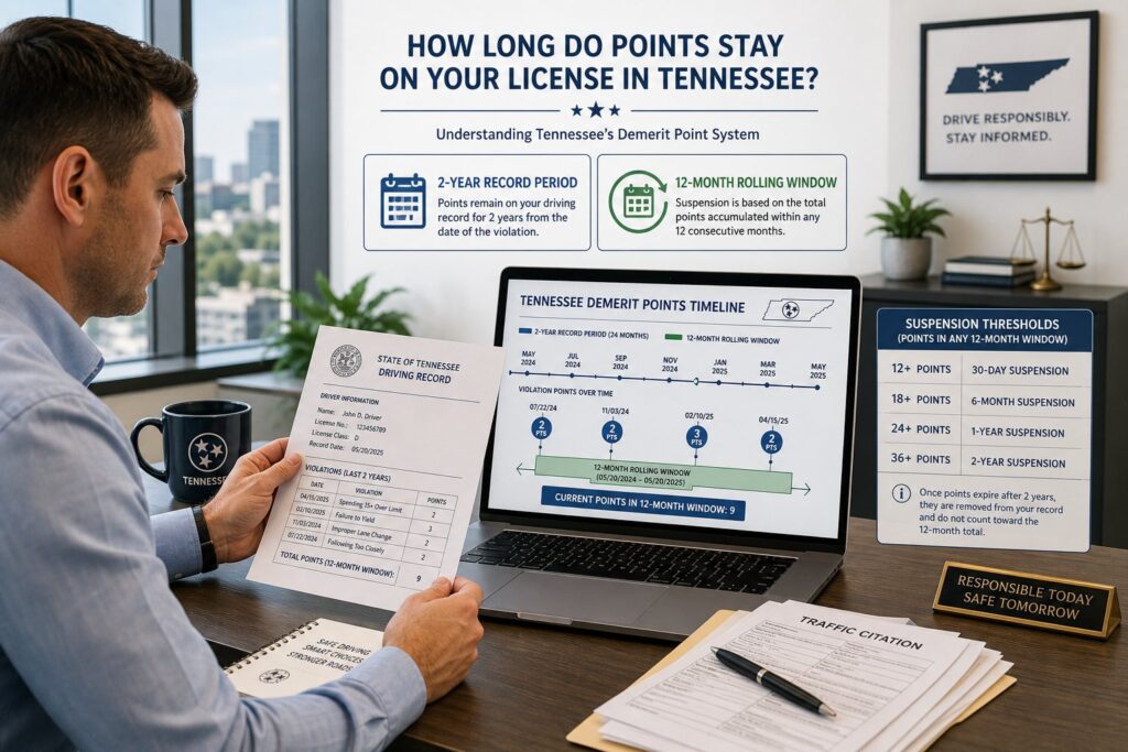 Blog Articles 1 How Long Do Points Stay on Your License in Tennessee?