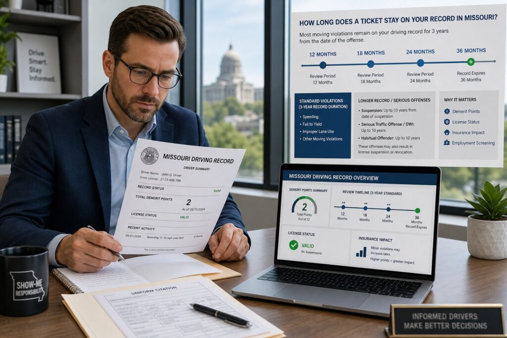 Blog Articles 5 How Long Does a Speeding Ticket Stay on Your Missouri Driving Record?