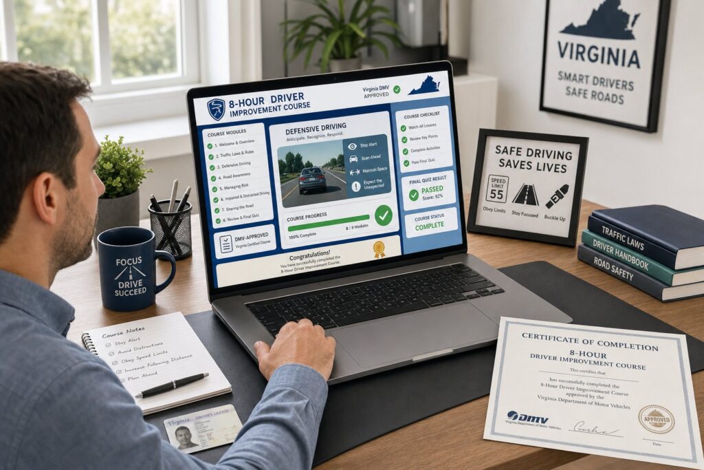 Blog Articles 1 How Long Is the Virginia Driver Improvement Course?