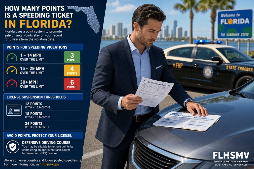 Blog Articles 2 How Many Points Is a Speeding Ticket in Florida?