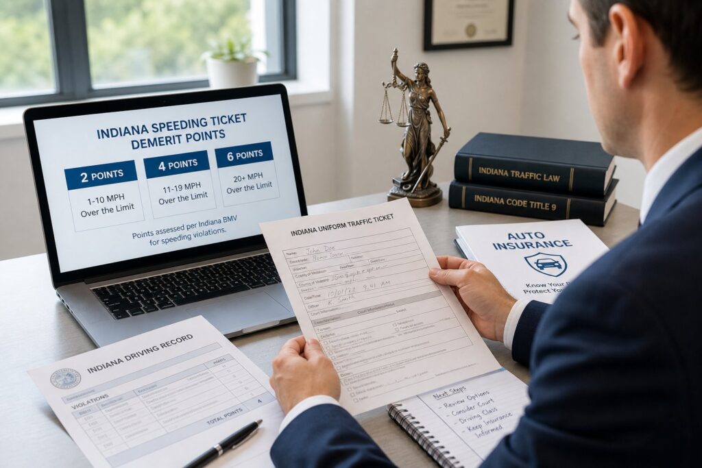 Blog Articles 6 How Many Points Is a Speeding Ticket in Indiana?