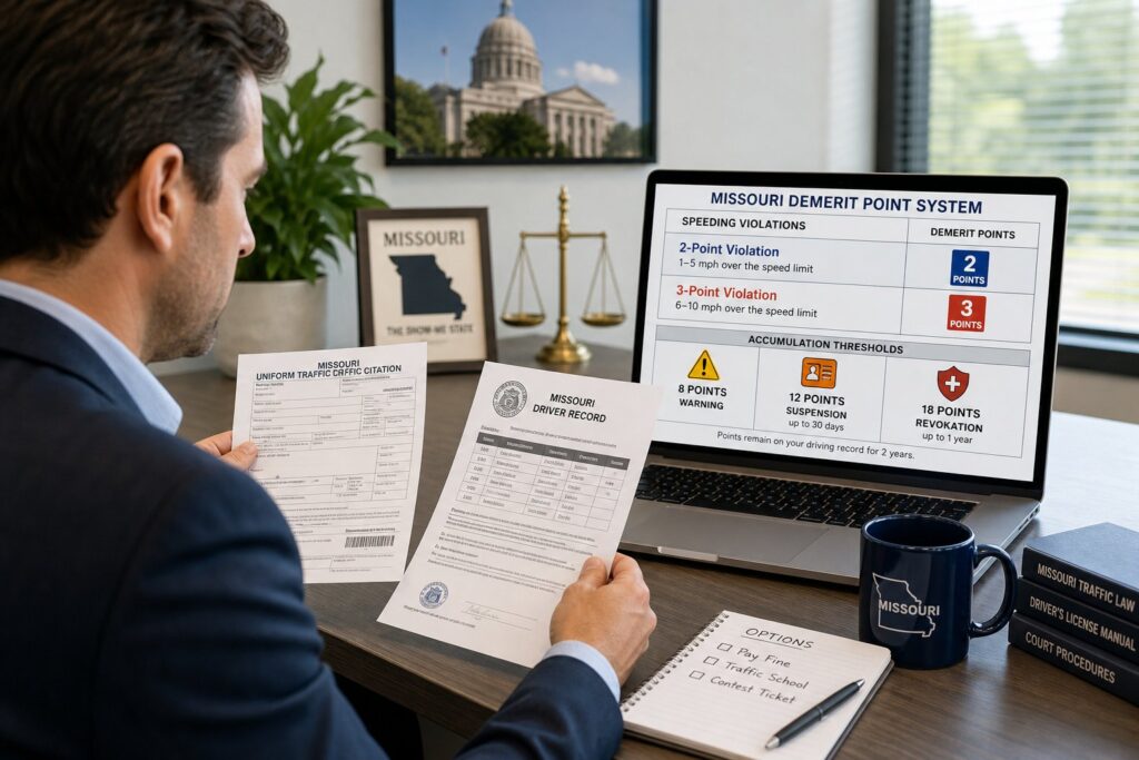 Blog Articles 4 How Many Points Is a Speeding Ticket in Missouri?