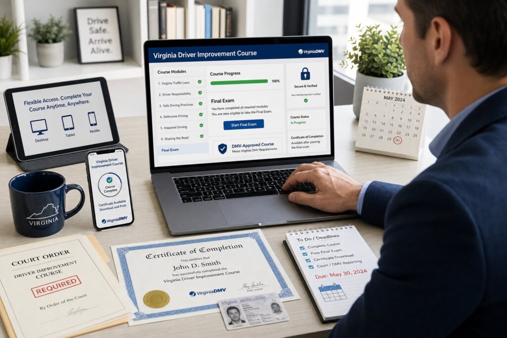 Blog Articles 8 How to Take the Virginia Driver Improvement Course Online