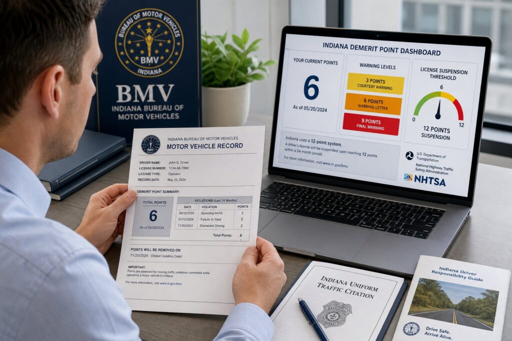 Blog Articles 10 Indiana BMV Points System Explained