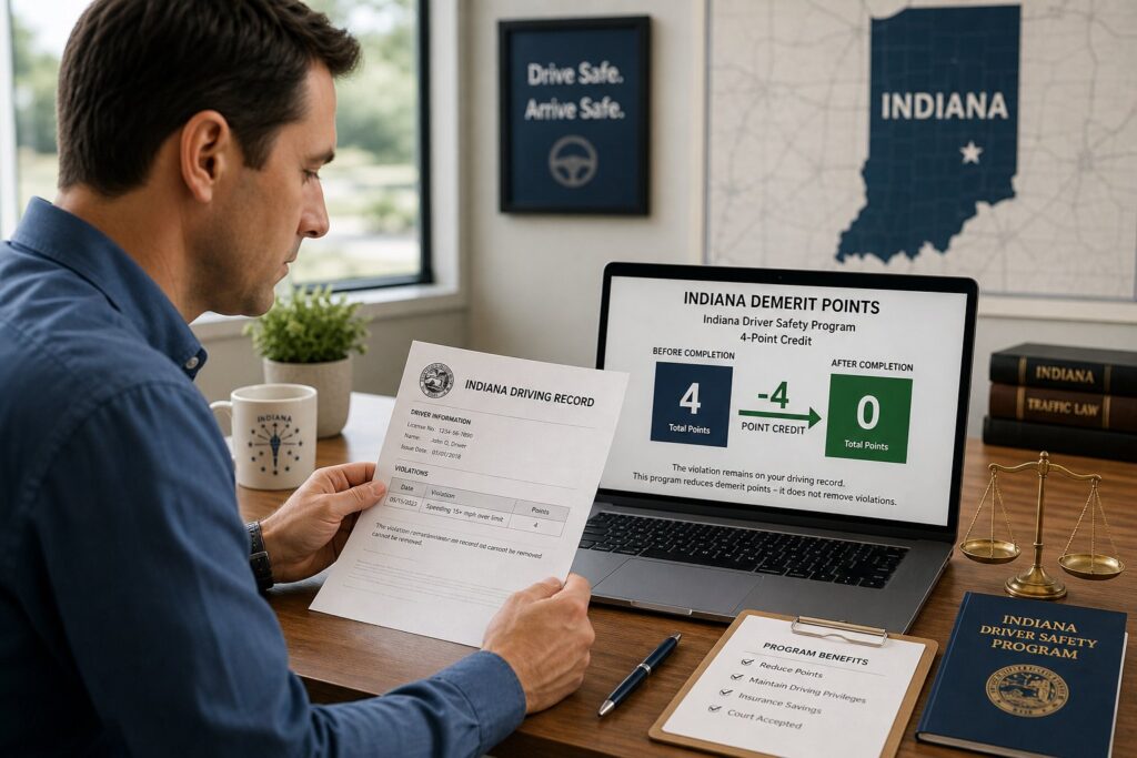 Blog Articles 8 Indiana Driver Safety Program and Points: What It Can and Cannot Do