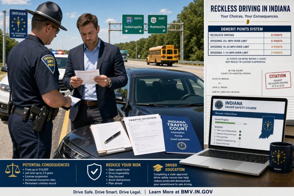 Blog Articles 6 Indiana Reckless Driving and the Driver Safety Program: What to Know