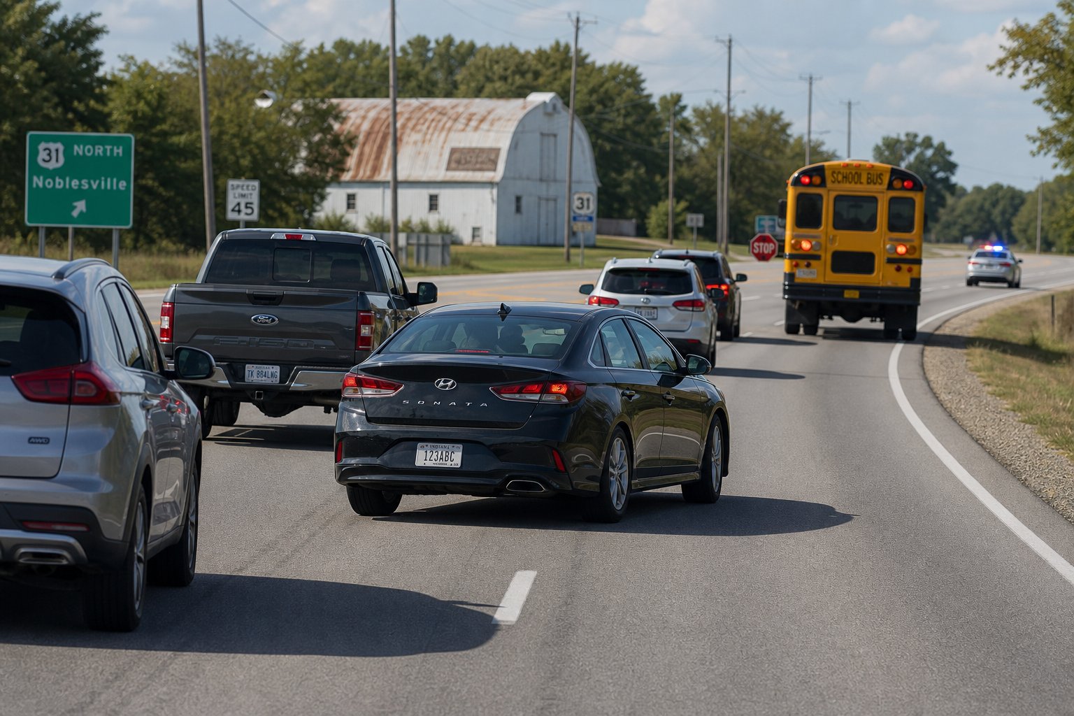 Indiana Reckless Driving and the Driver Safety Program: What to Know 1 Reckless driver weaving through traffic on an Indiana roadway.