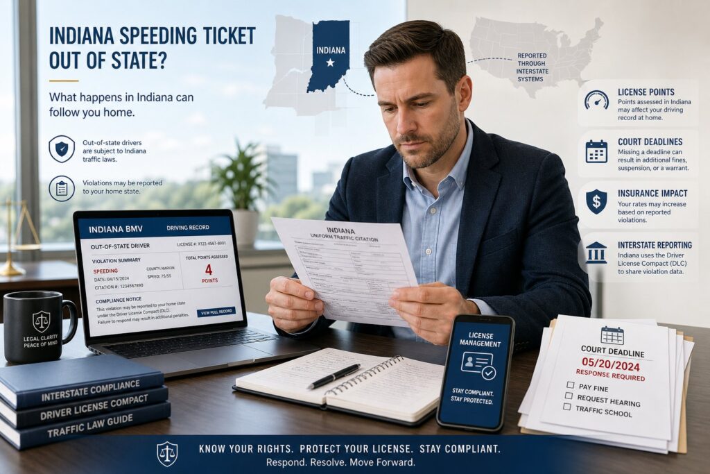 Blog Articles 8 Indiana Speeding Ticket from Out of State: What Happens to Your License