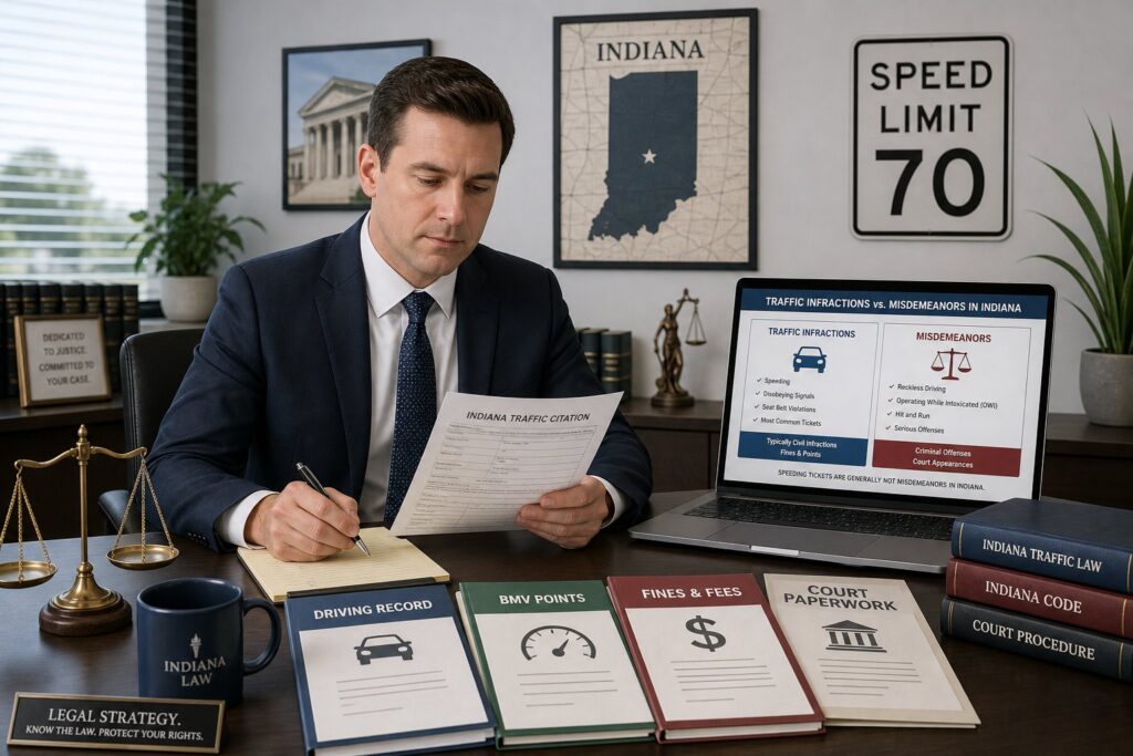 Blog Articles 3 Is an Indiana Speeding Ticket a Misdemeanor or Just a Traffic Infraction?