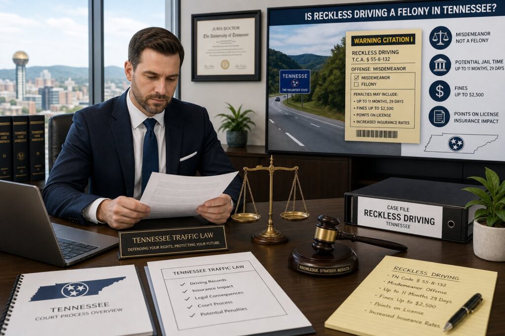 Blog Articles 5 Is Reckless Driving a Felony in Tennessee? What to Know