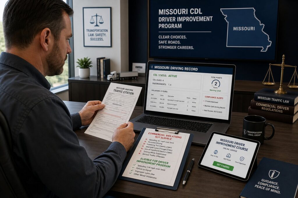 Blog Articles 8 Missouri CDL Holders and the Driver Improvement Program: What to Know