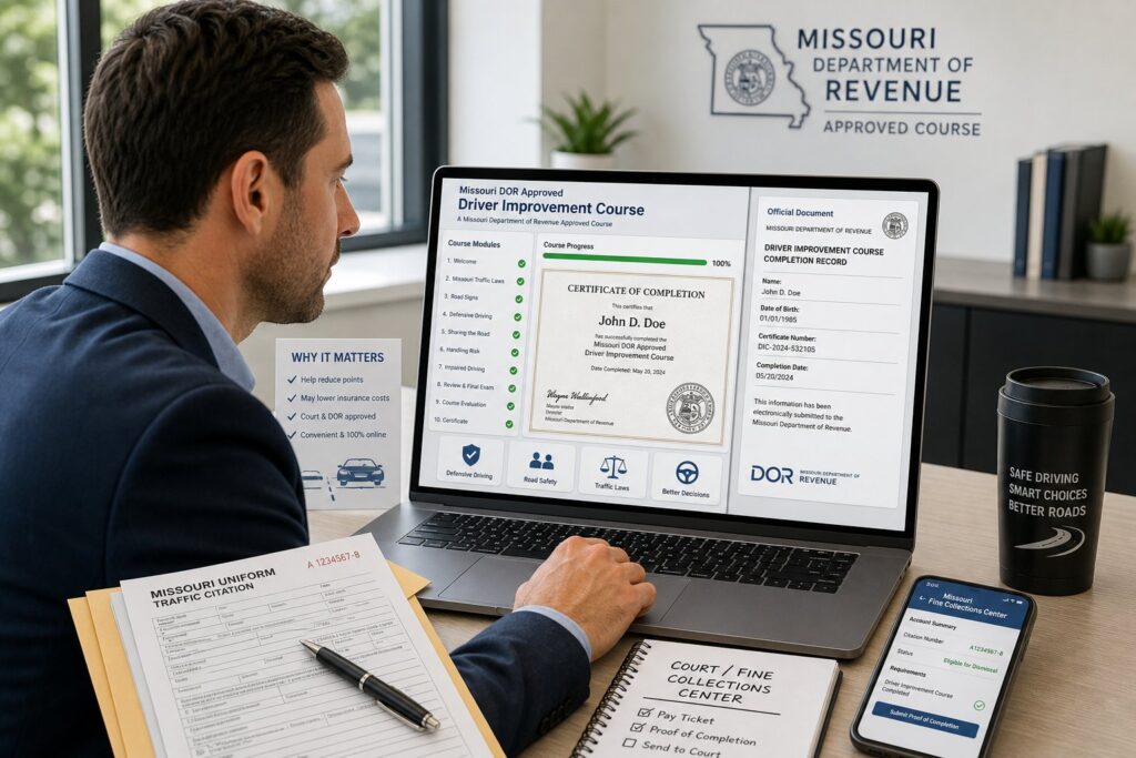 Blog Articles 2 Missouri DOR-Approved Driver Improvement Program: What It Means and How to Verify