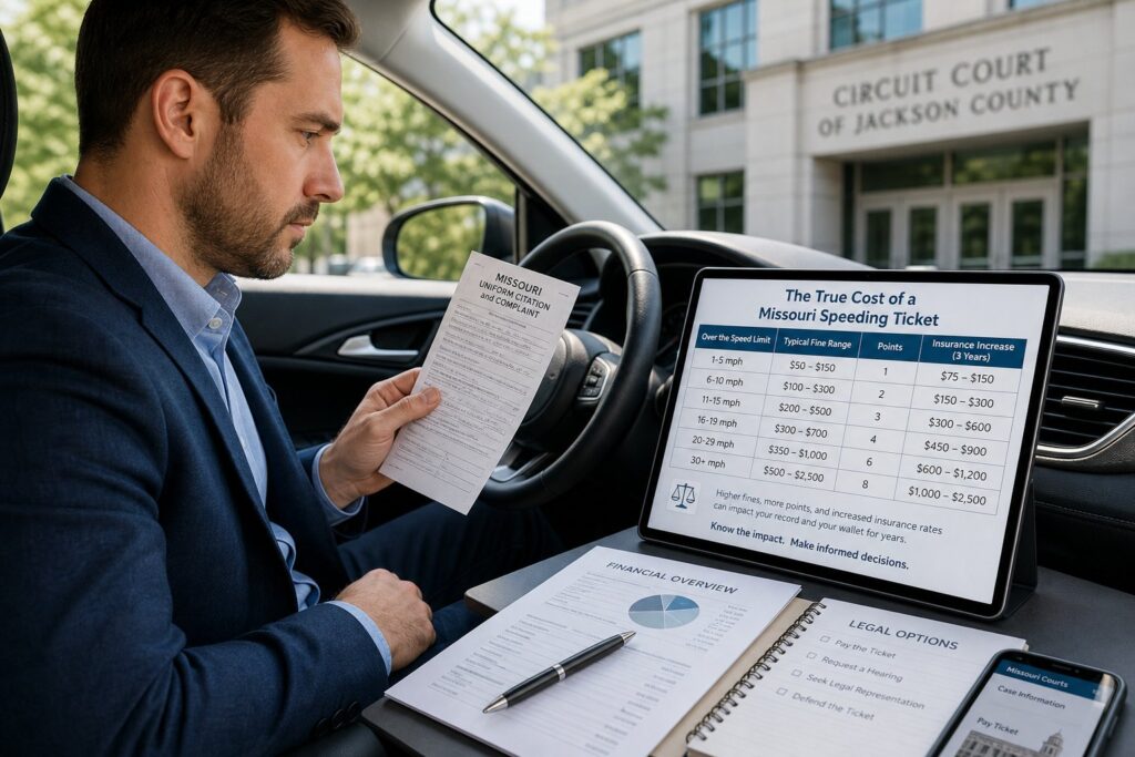 Blog Articles 10 Missouri Speeding Ticket Fines: What Affects the Cost?