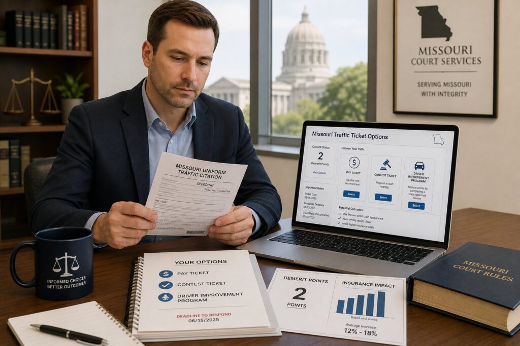 Blog Articles 8 Missouri Speeding Ticket Options: Pay, Contest, or Request DIP