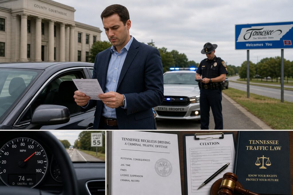 Blog Articles 3 Reckless Driving in Tennessee: Penalties, Points, and Defensive Driving Options