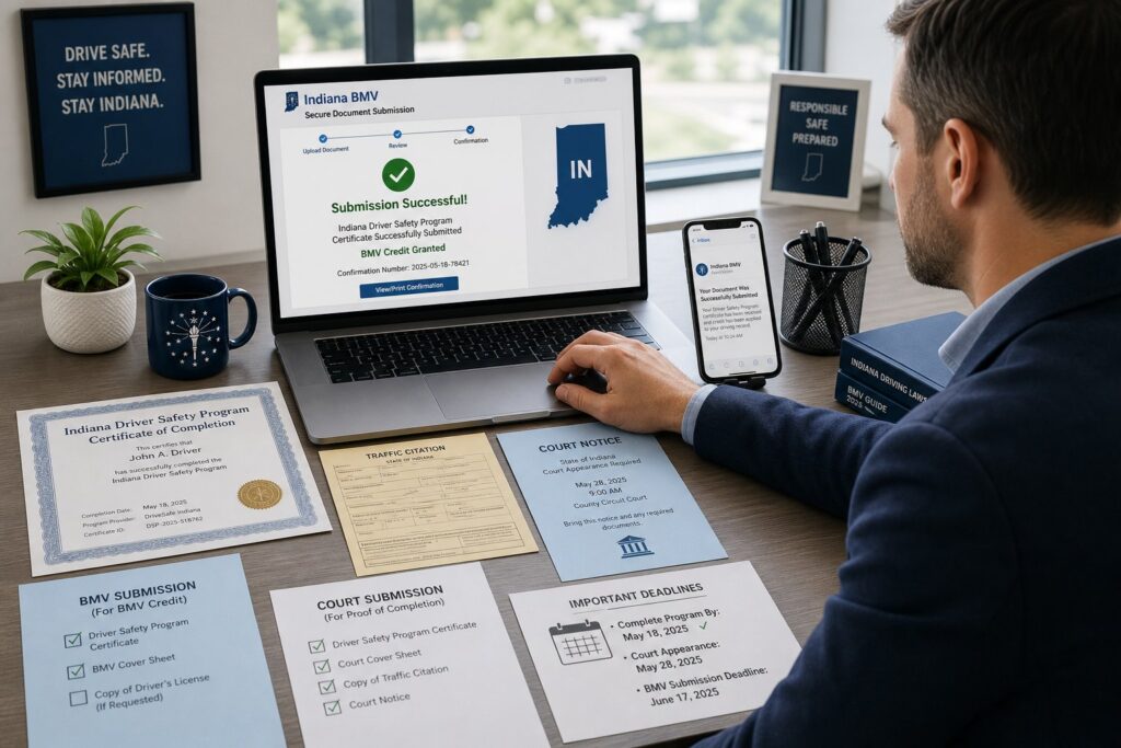 Blog Articles 10 How to Submit Your Indiana DSP Certificate to the Court or BMV