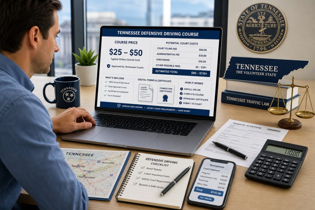 Blog Articles 8 Tennessee Defensive Driving Course Cost: What to Expect