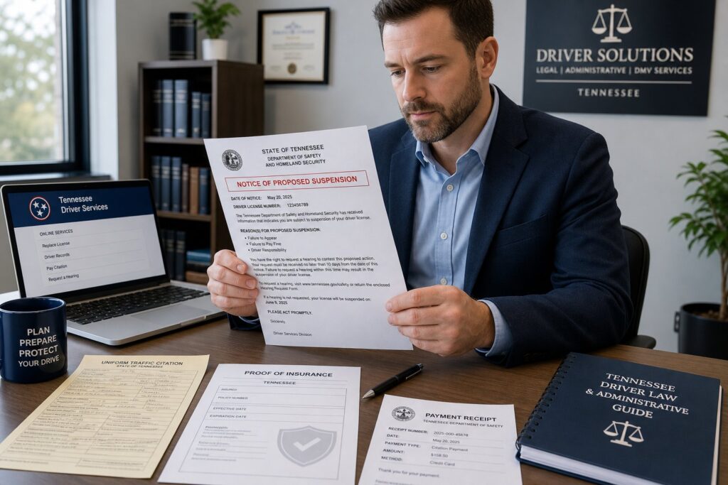 Blog Articles 6 Tennessee Notice of Proposed Suspension: What It Means and What to Do