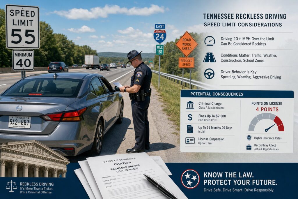 Blog Articles 5 Tennessee Reckless Driving Speed: What Drivers Should Know