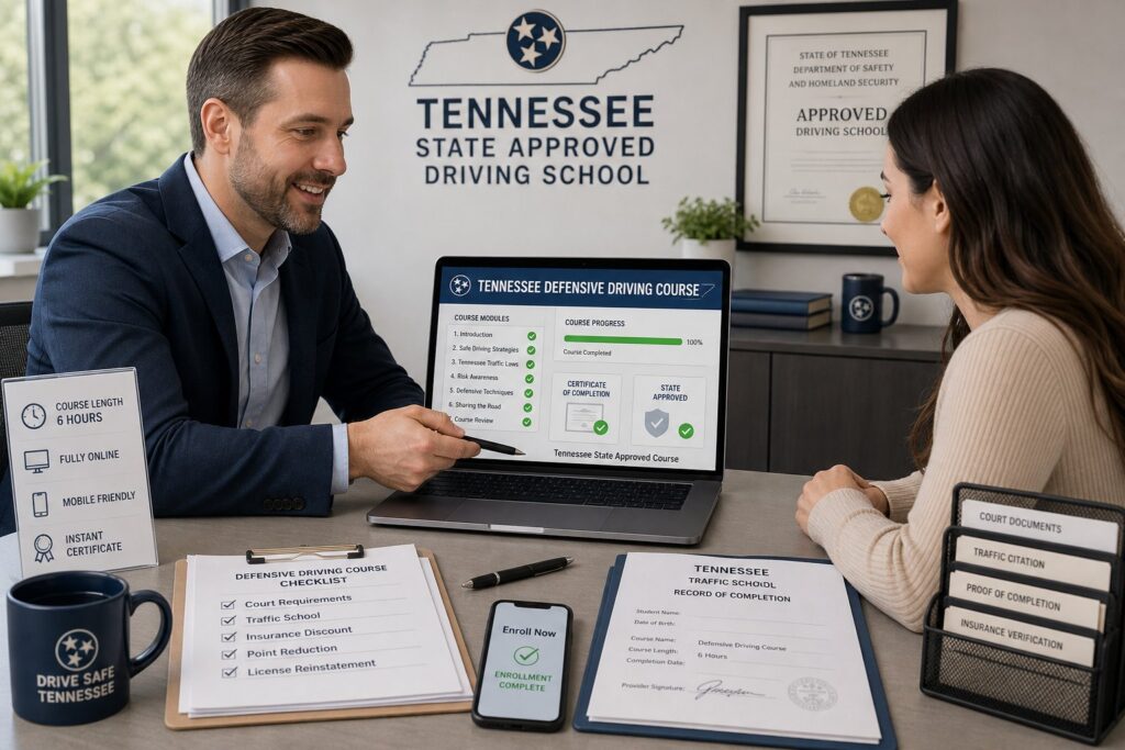 Blog Articles 10 Tennessee State-Approved Defensive Driving Course: What It Means and How to Verify