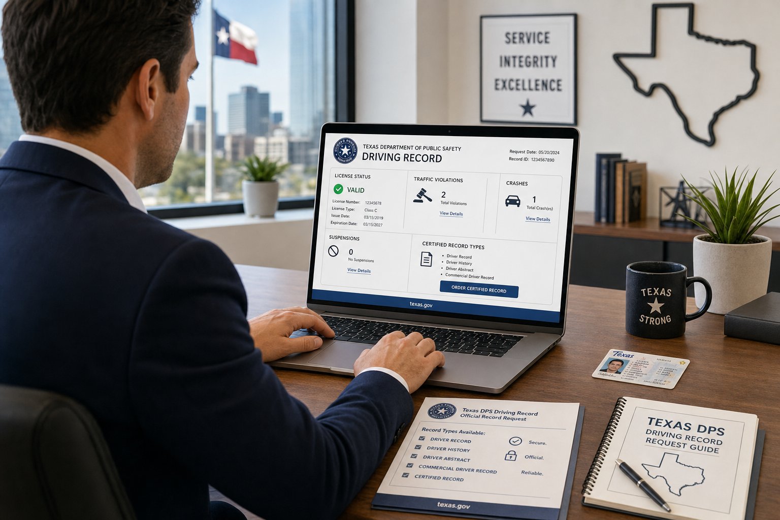 Texas DPS Driving Record: What TxDPS Tracks and Why It Matters 1 Texas driver safety course materials and a traffic citation