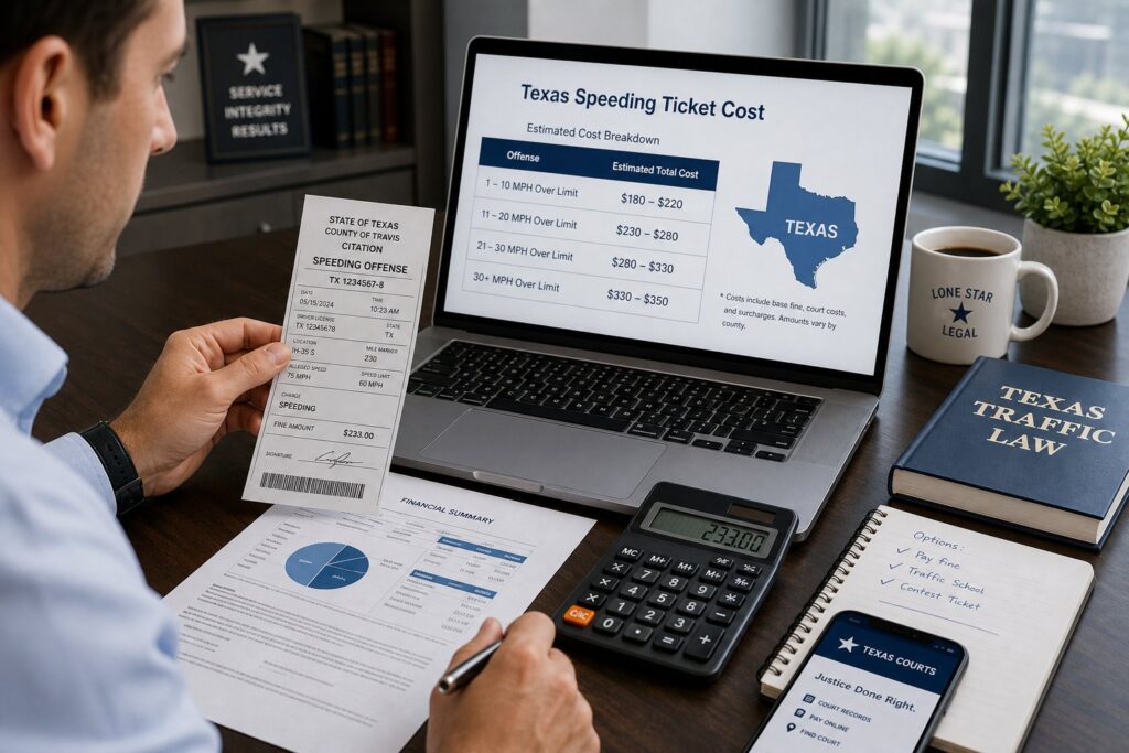 Blog Articles 3 Texas driver reviewing a TDLR driver safety course and citation