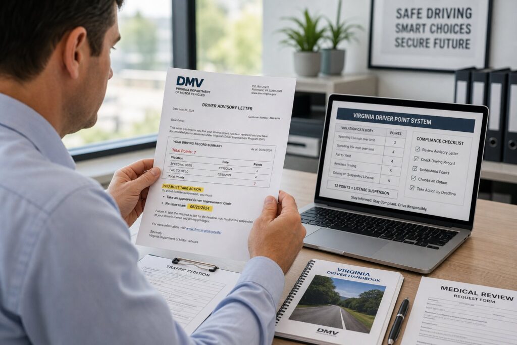Blog Articles 3 Virginia DMV Advisory Letter: What It Means and What to Do