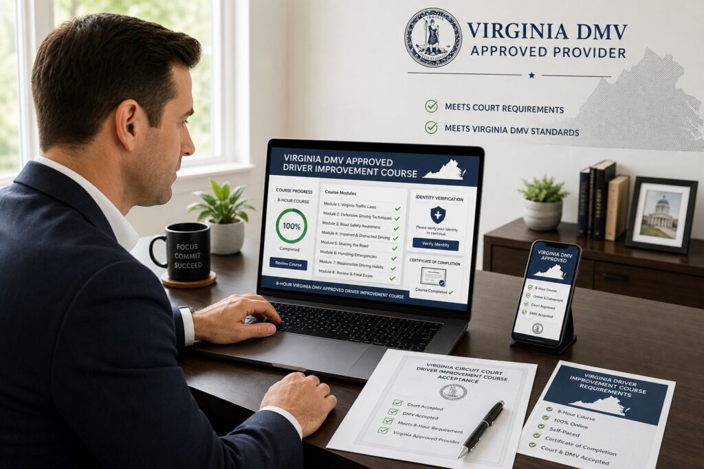 Blog Articles 2 Virginia DMV-Approved Driver Improvement Course: What It Means and How to Verify
