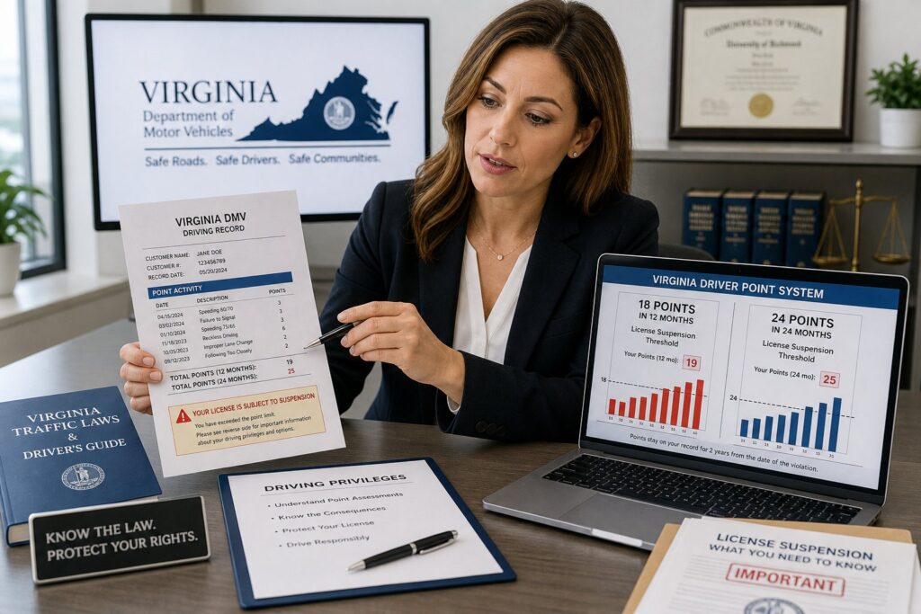 Blog Articles 10 Virginia DMV Points System Explained