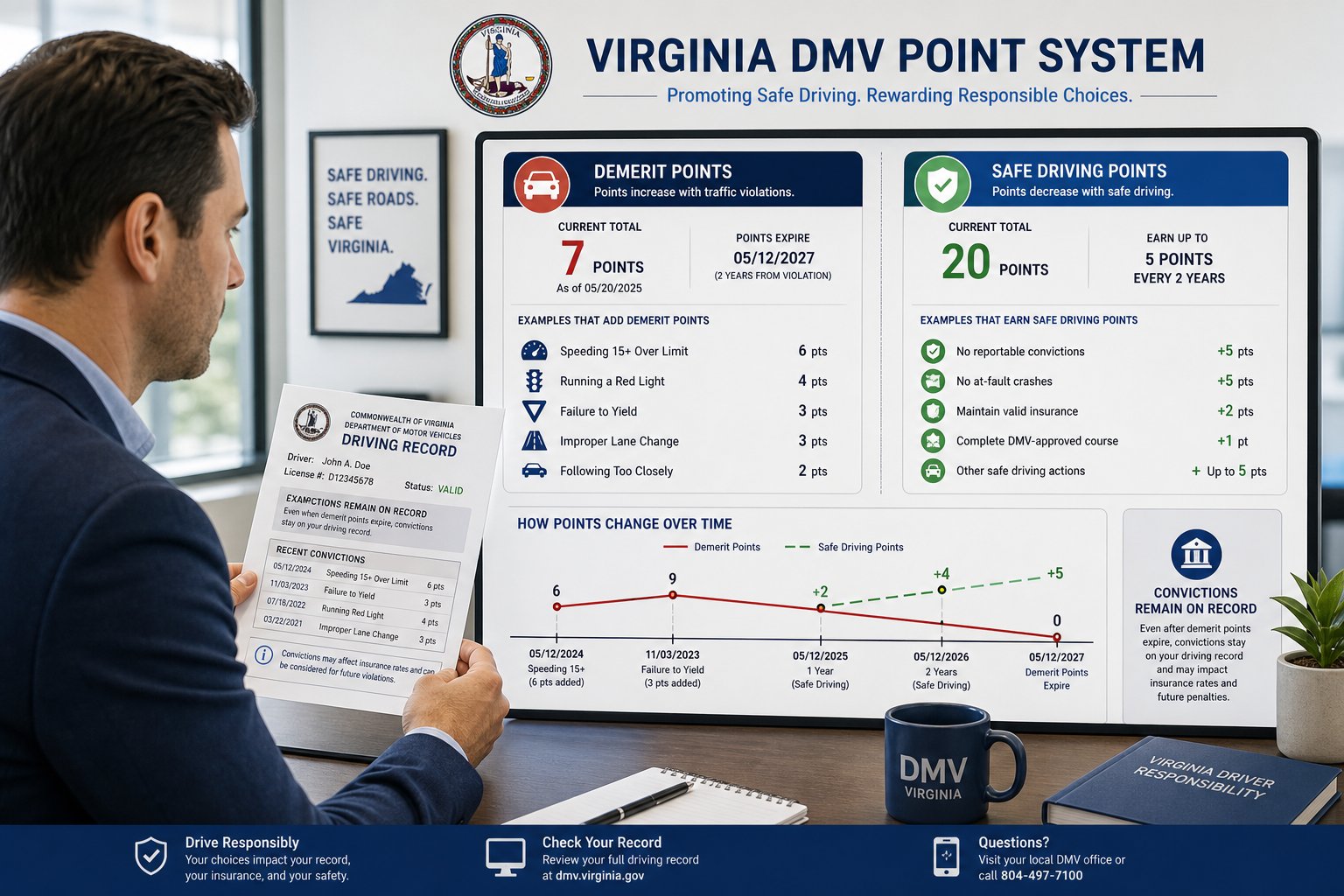 Virginia DMV Points System Explained 1 Virginia DMV Points System Explained visual summary.
