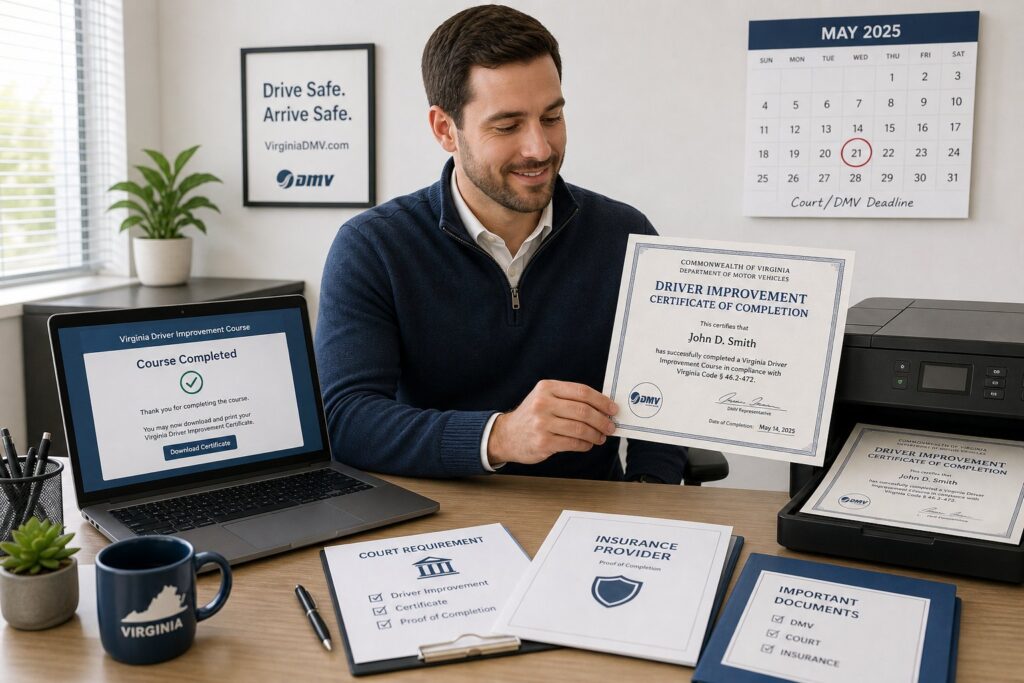 Blog Articles 7 Virginia Driver Improvement Course Certificate: What It Is and How to Use It