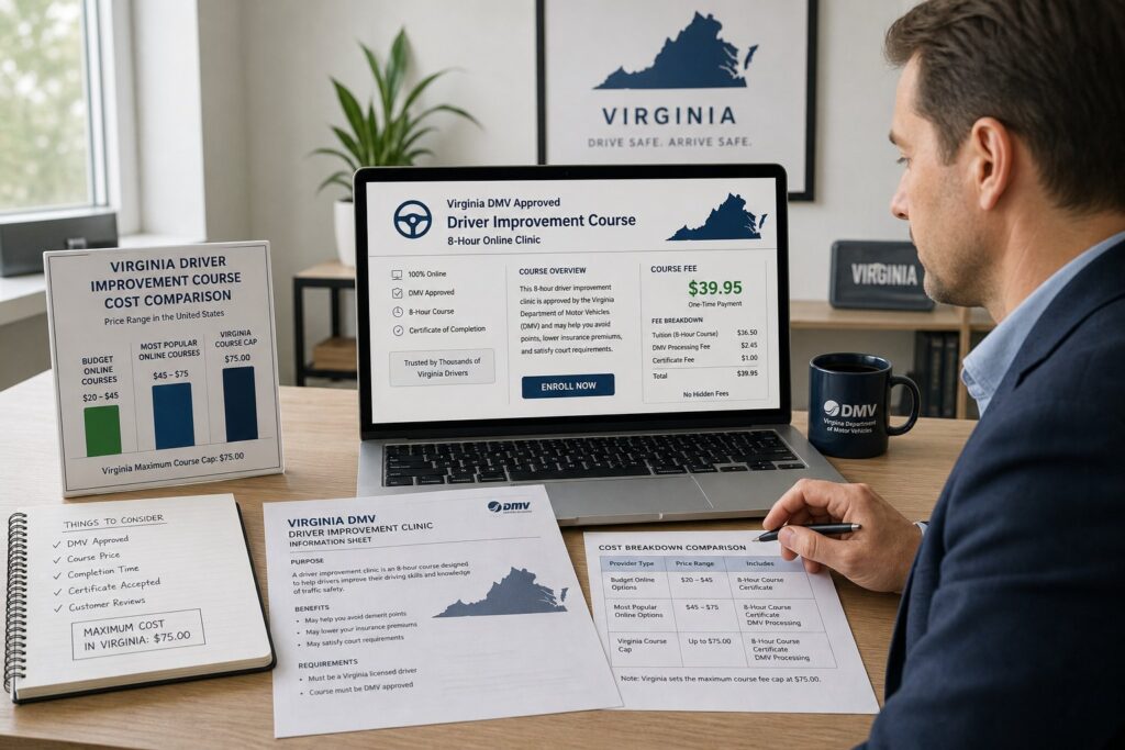 Blog Articles 6 Virginia Driver Improvement Course Cost: What to Expect